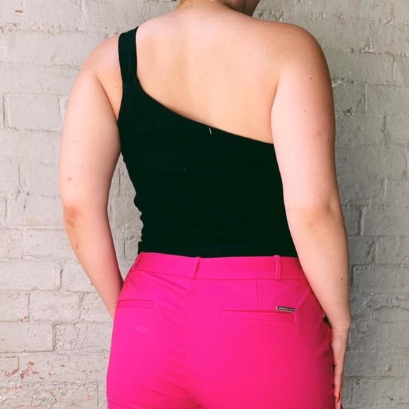 Vintage Y2k early 2000’s Michael Kors one shoulder ribbed top - Picture 4 of 4